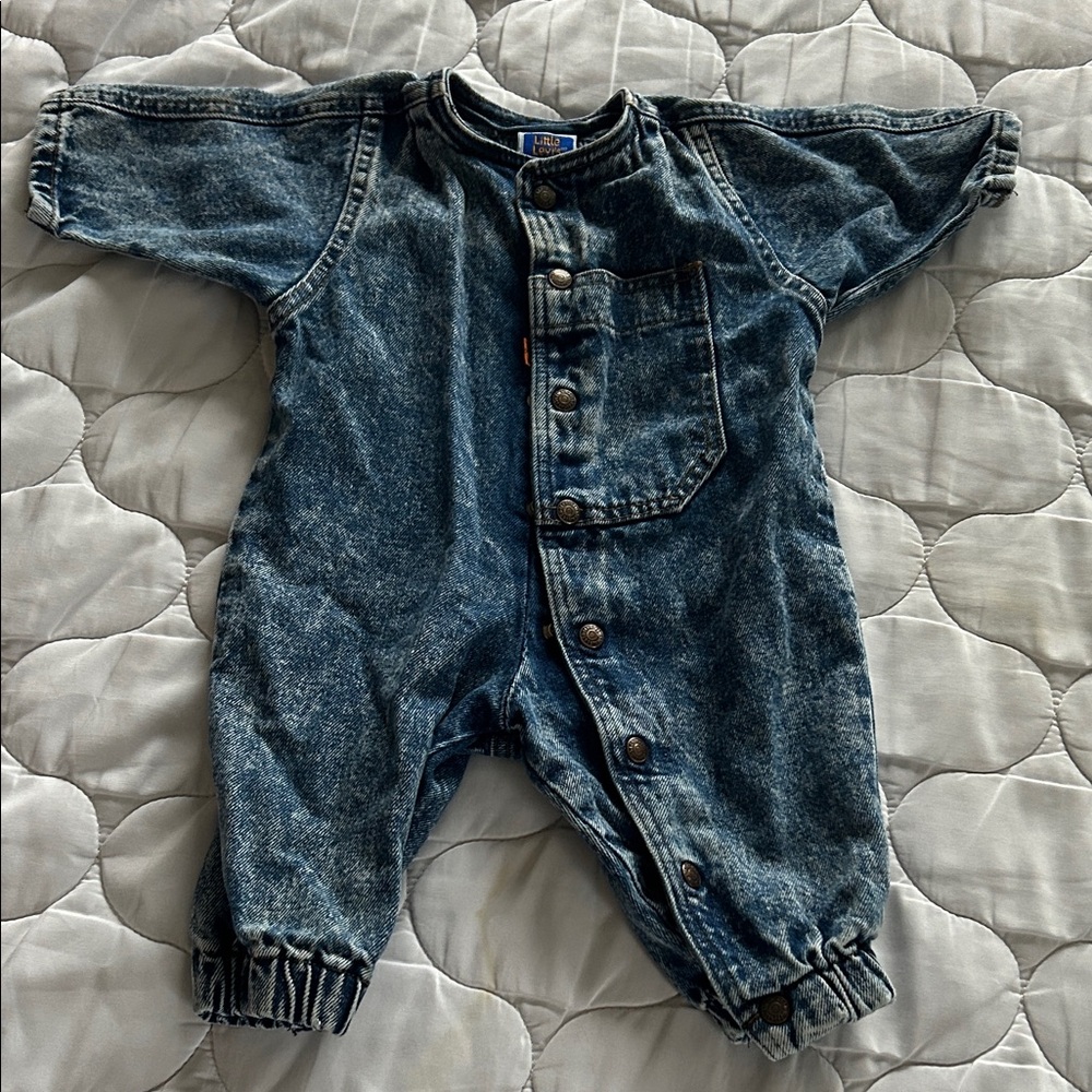 Vintage Levi's Blue Denim Kids One Piece
